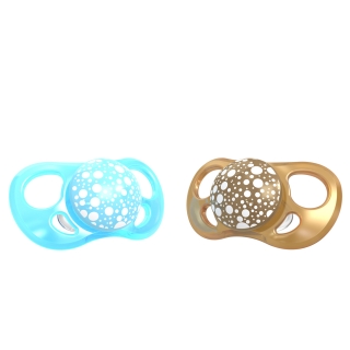 2x Pacifier Large (6+m) PEARL