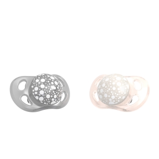 2x Pacifier Mini (0-6m) PEARL