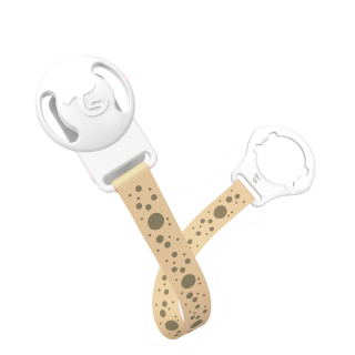 Pacifier Clip BEIGE / PEACH