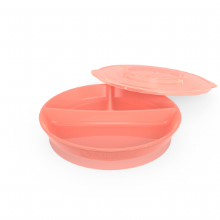 DIVIDED PLATE BEIGE / PEACH 6+M 